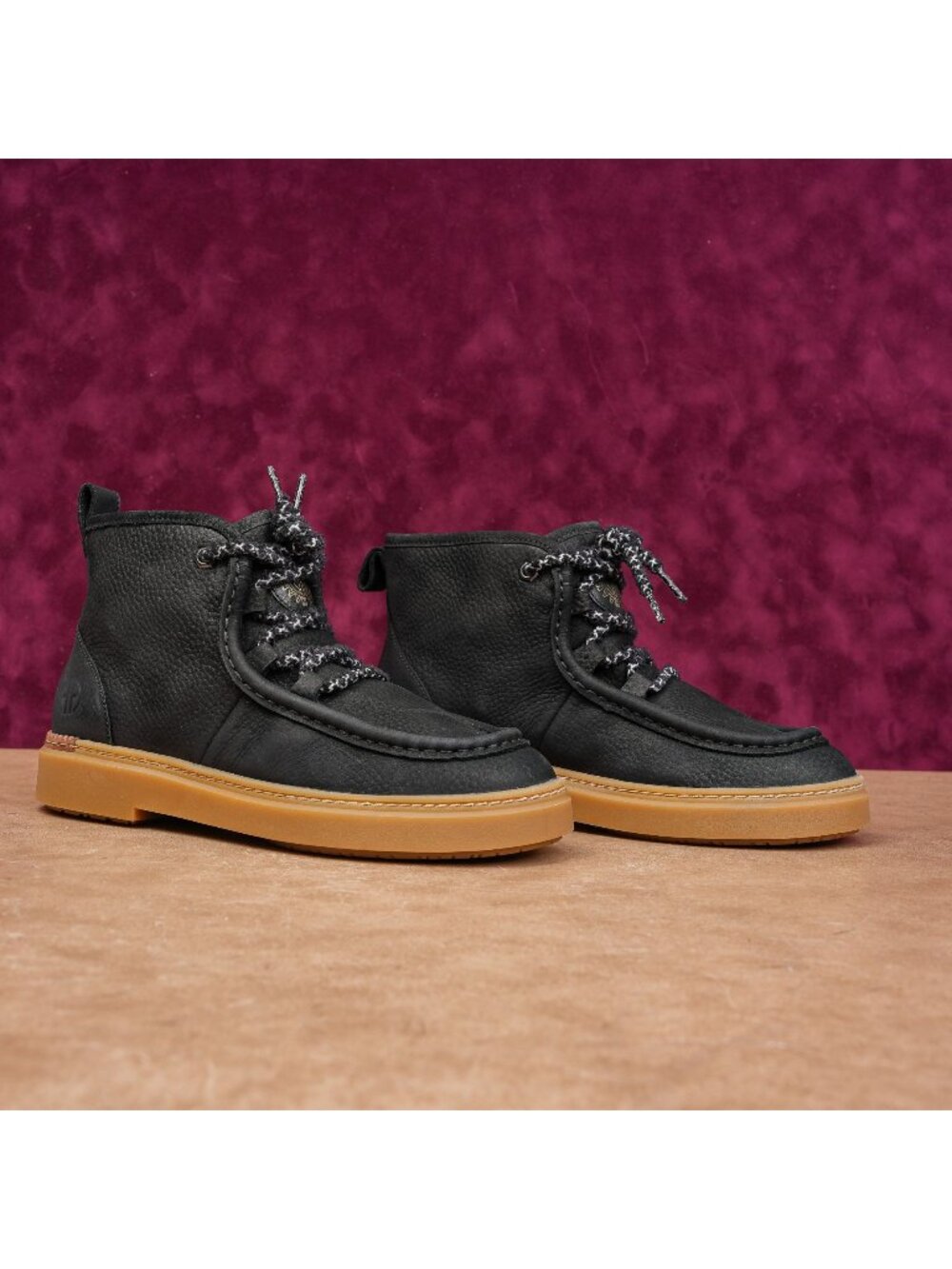 Cole Haan Women Summit Fashion Chukka Lace-up Black Suede Ankle Boots sz 7